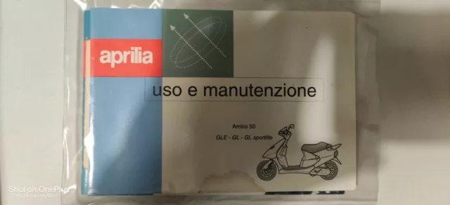 Libretto Uso E Manutenzione Aprilia Amico Gle,Gl ,Gl Sportlife