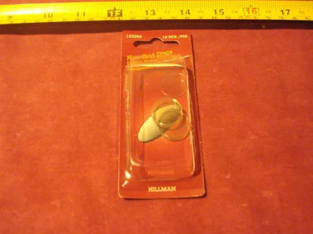 (1583.) Non-Skid Discs/Protective Pads Clr Plastic 10pc
