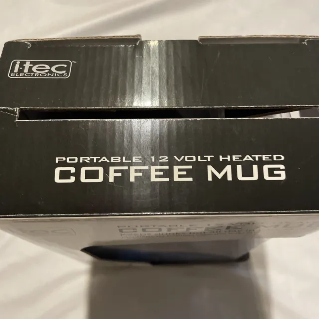 I- Tech Travel Heated Mug  Stainless Steel Portable 12v car adaptor tea, coffee 10