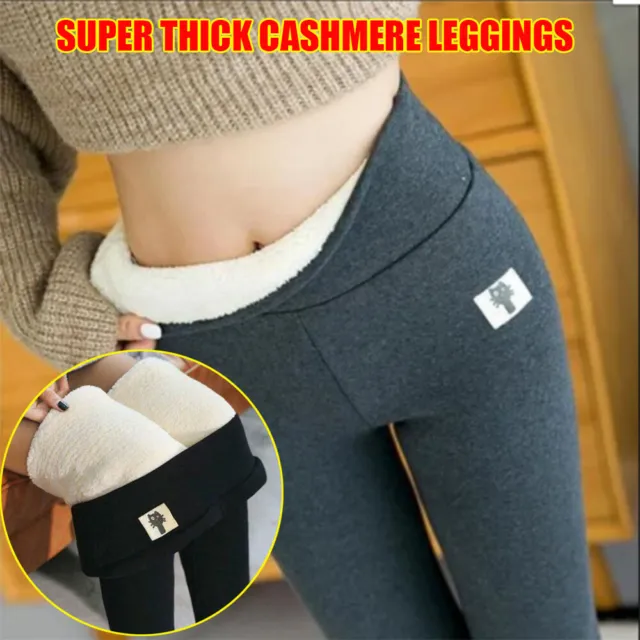 Women's high Waist Leggings, Stretch Thick Cashmere Plush Thermal Pants,  Winter Sherpa Wool Lining Leggings : : Everything Else