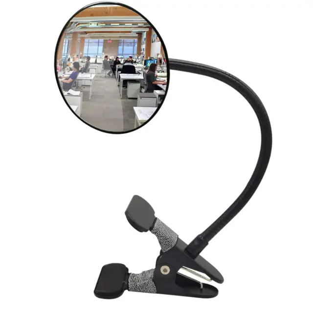 Acrylic Clip On Rear View Cubicle Mirror Flexible Convex Security Mirror for Pe