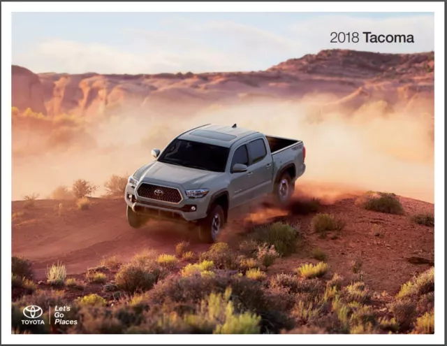 2018 Toyota Tacoma Truck 26-page Original Car Sales Brochure Catalog