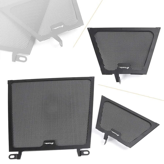 Black Radiator Cover Guard Grille Set For Aprilia RSV4 2010-17 Motorcycle