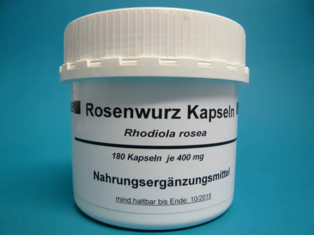 Rosenwurz  5+1Dose gratis! 1080 Kapseln x 400 mg  Rhodiola Rosea