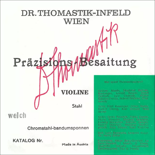 Thomastik-Infeld Violin 4/4 Präzision Single Strings