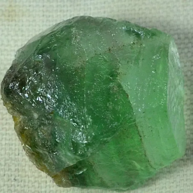 100% Natural Brazilian Green Fluorite facet Rough 30x29x23mm Gemstone 137.80 Ct