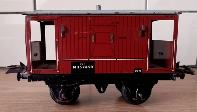 HORNBY O GAUGE NE FLAT WAGON 35968 & FURNITURE REMOVAL SERVICE CONTAINER LOAD oi