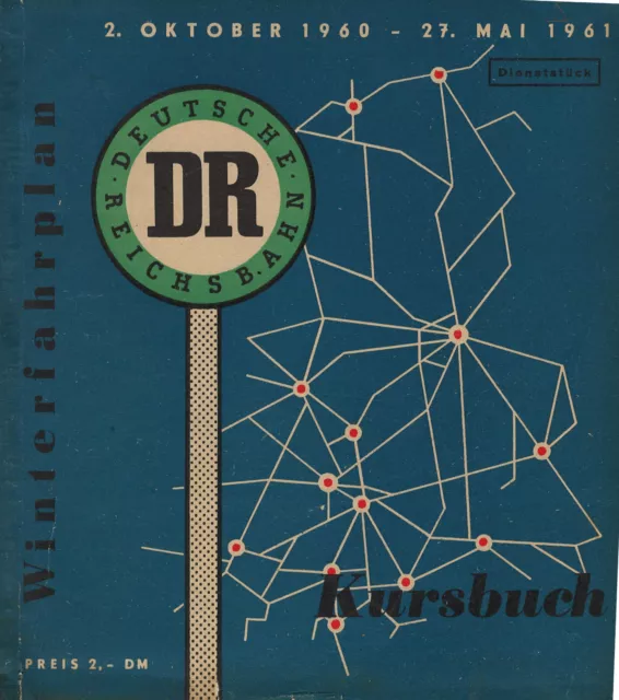 Kursbuch der Deutschen Reichsbahn Winterfahrplan 1960/61, Original