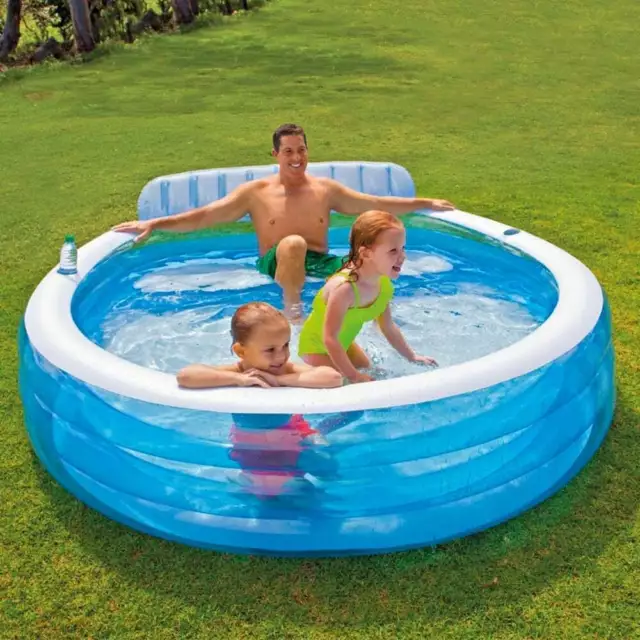 Intex Inflatable Swim Centre Family Lounge Large Paddling Swimming Pool #57190