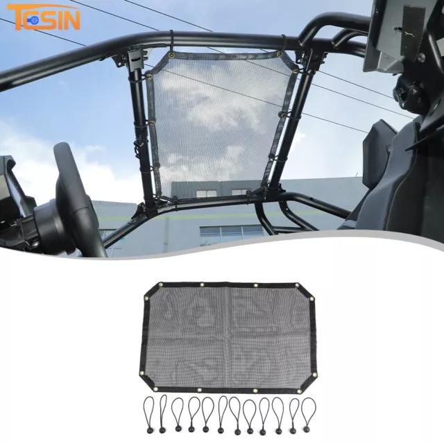 Soft Top Mesh Sunshade Net Accessories For Polaris Rzr Pro Xp Uitimate 21+ Black