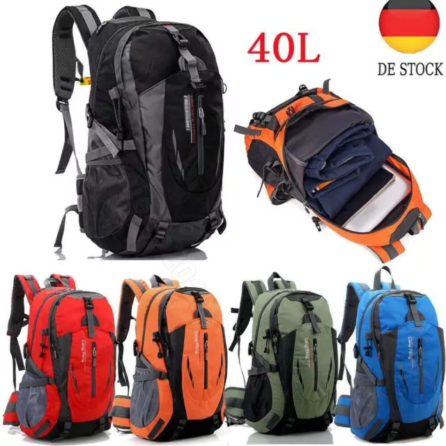 40L Rucksack Trekking Wanderrucksack Wasserdicht Outdoor Sport Reiserucksack Neu