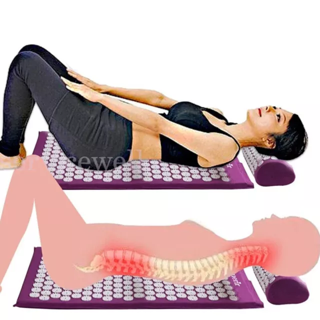 Massage Acupressure Mat Yoga Shakti Sit Lying Mats Cut Pain Stress Soreness