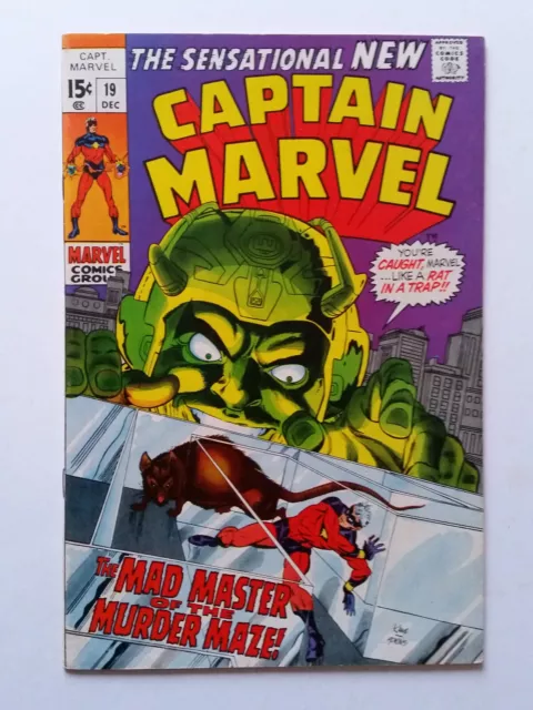 CAPTAIN MARVEL 19 VF+ Comics Marvel Gil Kane