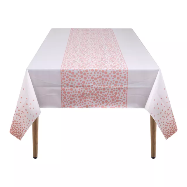 Rectangle Table Cover Cloth PVC Plastic Tablecloth Disposable Wipe Clean Party