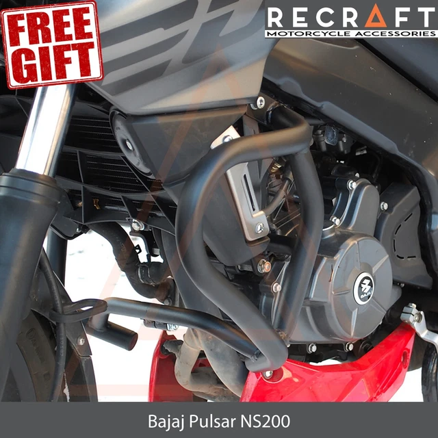 BAJAJ PULSAR NS200 Crash Bars Engine Guard Frame Protector + GIFT £158.