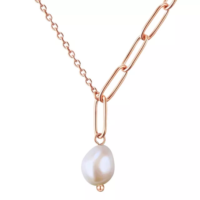 Valero Pearls Damen Kette Edelstahl Süßwasser-Zuchtperle ca. 7,3 mm SEHR GUT