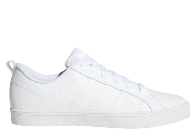 Chaussures Hommes adidas Baskets Basses Sportif Gymnastique de Cuir Blanc 40
