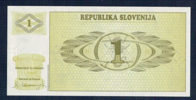 Slovenia - 1 Tolar 1990 P.M. N°1 Uncirculated Of Print - Gian 3