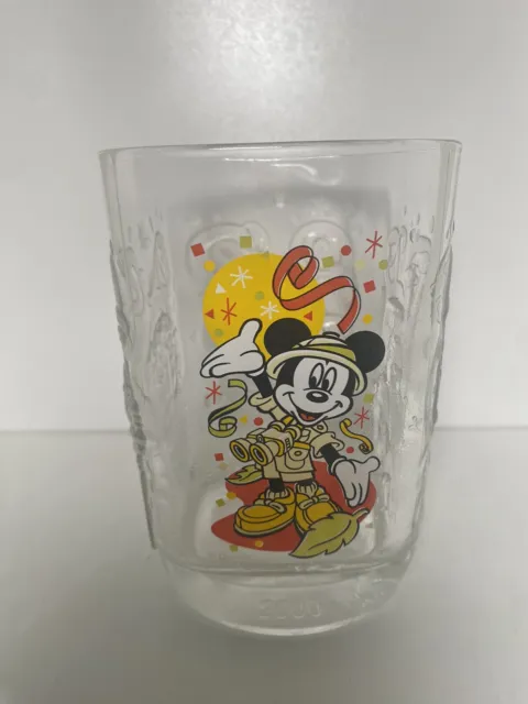 2000 McDonalds Walt Disney World Mickey Mouse Safari Glass Cup (Animal Kingdom)
