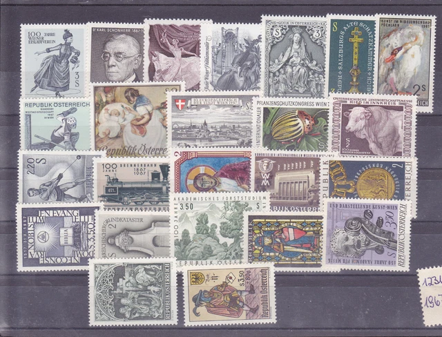 Österreich  Lot aus dem Jahr 1967 postfrisch siehe  Scan