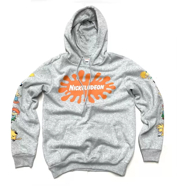 NICKELODEON 90’S CARTOONS Hoodie Rugrats, Rocko, Arnold Size Small S ...