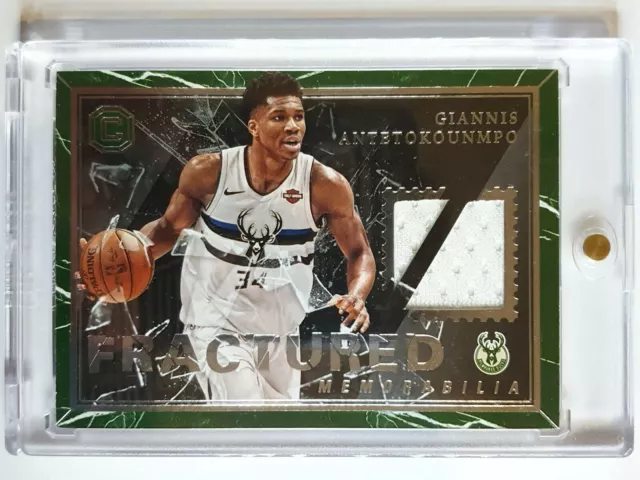 2017 Cornerstones Giannis Antetokounmpo #PATCH Game Worn Jersey - Ready to Grade