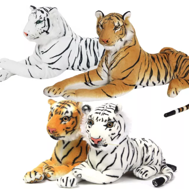 Giant Wild Animal Tiger Teddy Leopard Soft Plush Stuffed Toy Large up to 150cm