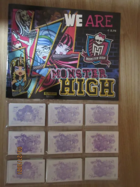 We are Monster High, Panini  2014 Leeralbum + kompletter Satz, deutsche Ausgabe