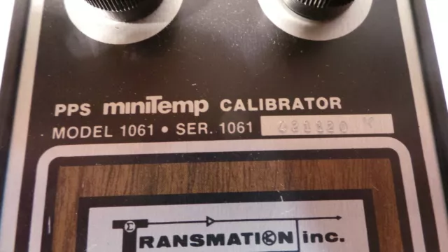 Calibrateur Minitemp Transmation Inc.model 1062 Pps L@@K ! 2