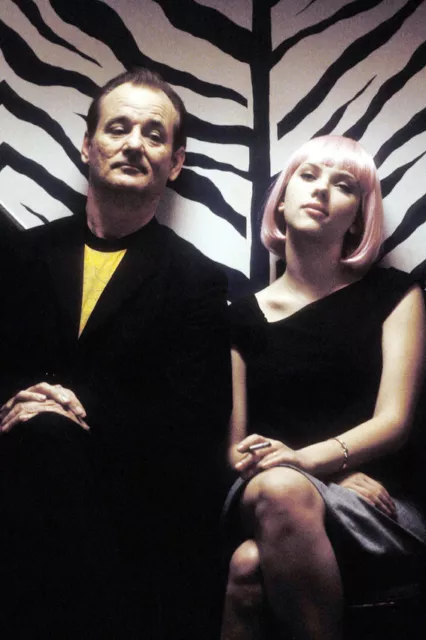 Lost in Translation Bill Murray Scarlett Johansson in zebra elevator 18x24Poster