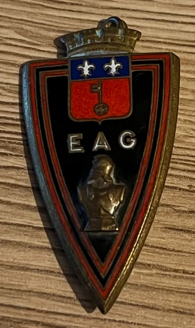 INSIGNE BADGE EAG ECOLE d'APPLICATION DU GÉNIE ORIGINAL H250 DRAGO