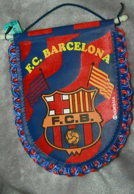 Ancien Fanion FC BARCELONA - Drapeau Supporteur FCB - Vintage