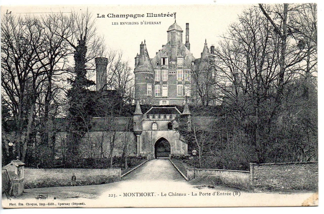MONTMORT - Marne - CPA 51 - Le Chateau - la porte d' entrée