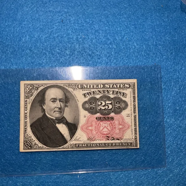 1874 25 Cent Fractional Currency Note