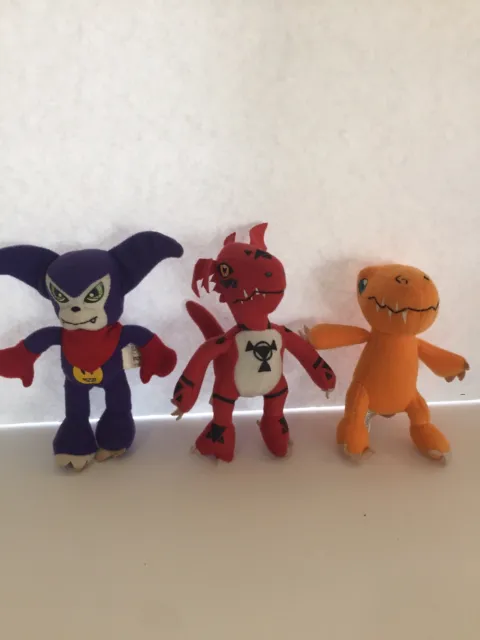 Digimon DQ Dairy Queen Plusie 2002 Lot