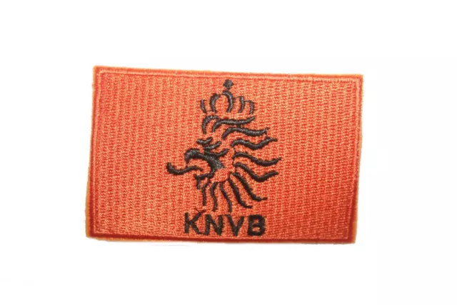  Netherlands KNVB White Shield Embroidered Iron on Patch Crest  Badge 1.9 X 2.5 Inch New