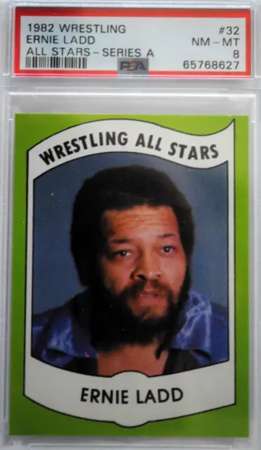 1982 wrestling all stars series A Ernie Ladd  PSA NM-MT 8