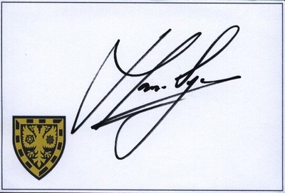 Hans Segers - Wimbledon - Signed Index Card - COA (41970)