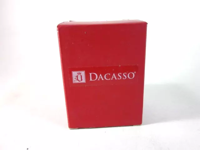 Dacasso Black Crocodile Embossed Leather Pencil Cup,#A2210,New