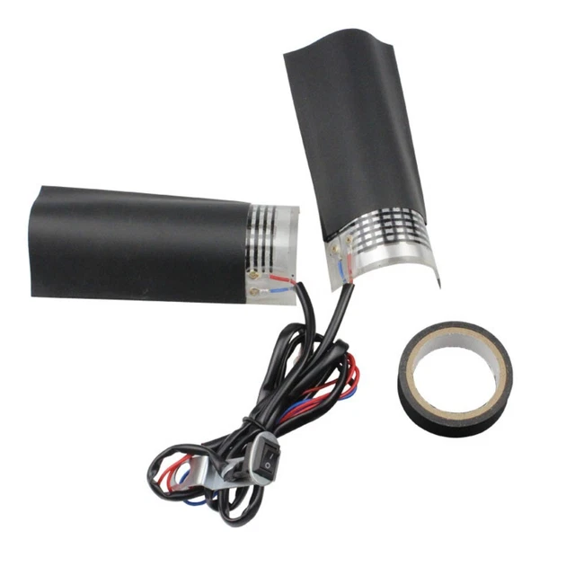 Hand Grips Motorcycle Heated Gloves Handle Bar Cover Warm Handlebar 10