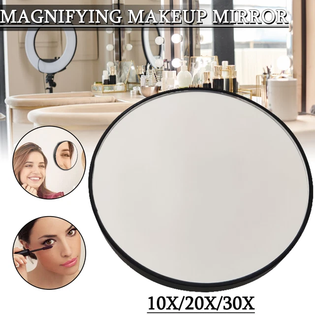 10/20/30x Magnifying Make Up Eyebrow Mirror Suction Cups Traveling M