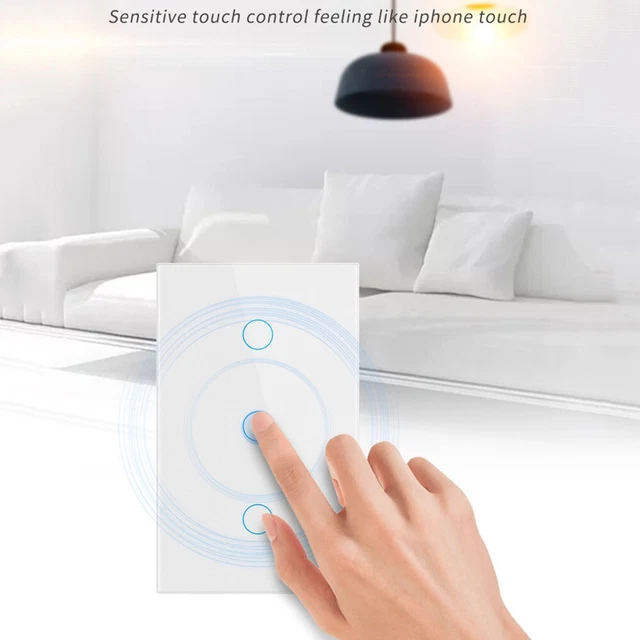 Interrupteur déclairage américain avec connectivité WiFi et minuteries pour