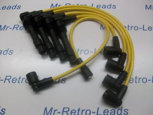 Yellow 8Mm Performance Ignition Leads C20Let C20Xe Cavalier Calibra Quality Ht