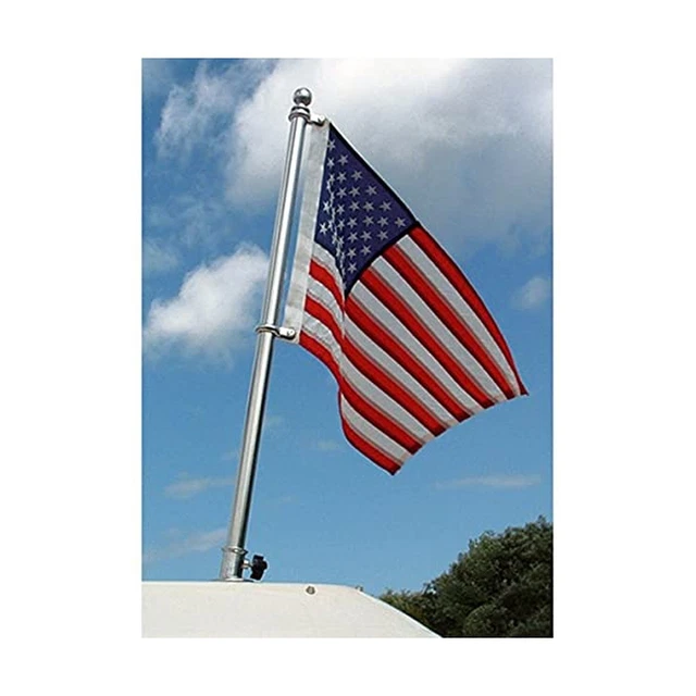 Taylor Boat Flag Pole Kit 36" Adjustable Stainless Steel Non Corroding 905 New