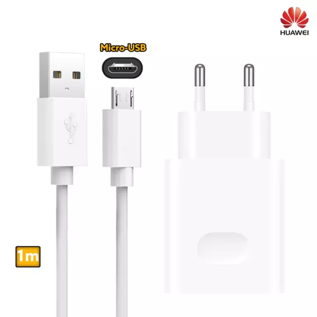 1-5x Original Huawei Micro-USB Schnellladekabel + Super Quick Charger/Ladegerät