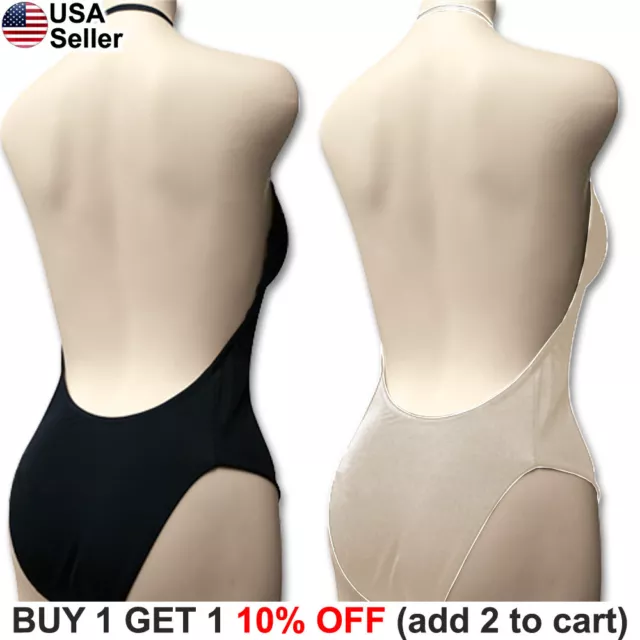 BACKLESS FULL BODY Shaper Bikini Convertible Seamless Low Back Max Cleavage  9008 $11.95 - PicClick