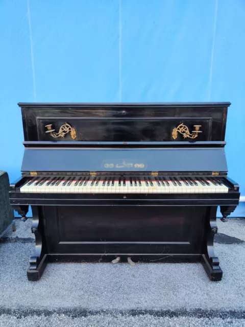 Pianoforte verticale d'epoca Giacinto Aymonino Torino