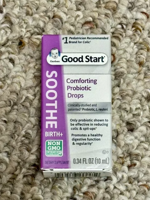 Gerber Good Start Soothe Comforting Probiotic Digestive Drops  0.34 oz Exp 06/24