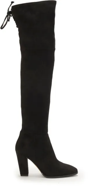 Vince Camuto Sz 10/42 Tapley OTK Boots Black Over-The-Knee Micro Suede $198