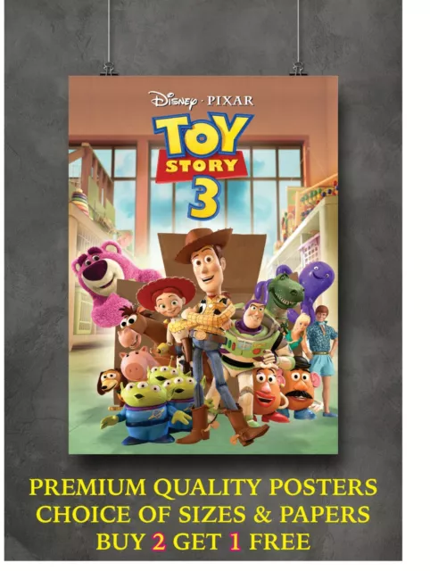 Toy Story 3 Classic Movie Art Large Poster Print Gift A0 A1 A2 A3 A4